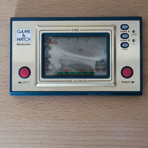 Nintendo Game & Watch Fire FR-27 Wide Screen like new