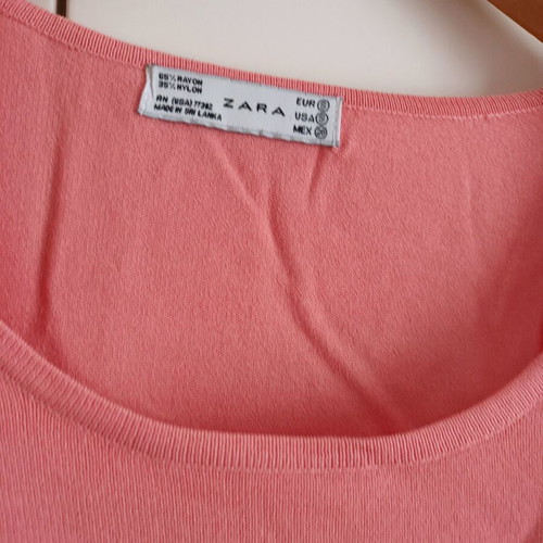 Zara blouse pink like new, lightweight spring fit