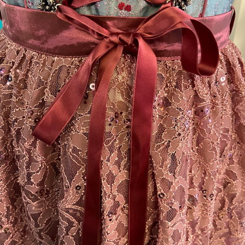 Bavarian dress like new with sequins and matching blouse
