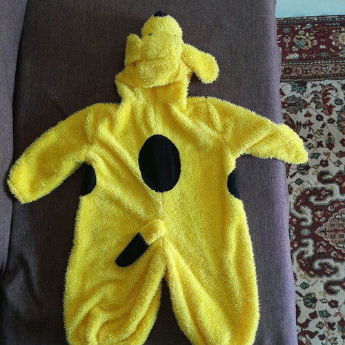 Carnival dog costume like new, fluffy size 2