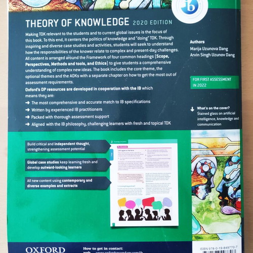 Theory of Knowledge Course Companion 2020 Edition like new, Oxford IB Diploma