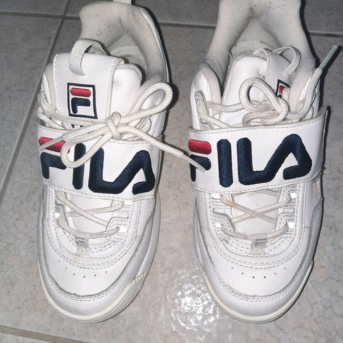 Fila athletic shoes used, white, size 37.5