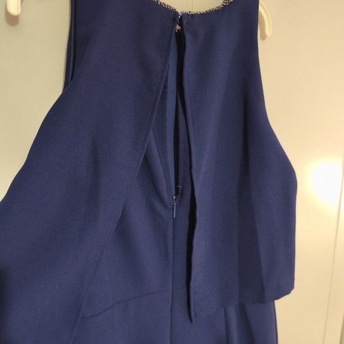 Mango mini dress like new, dark blue crepe fabric