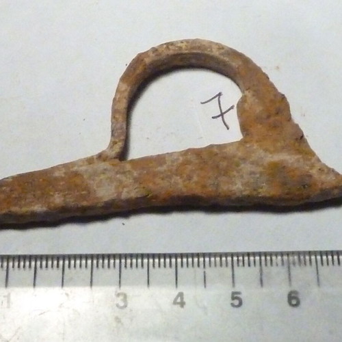 Iron hand-forged firesteel used