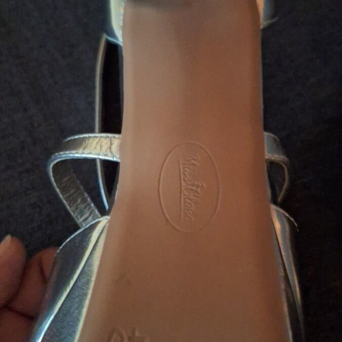 Party shoes size 40 like new, silver platform 3 cm, heel 13 cm