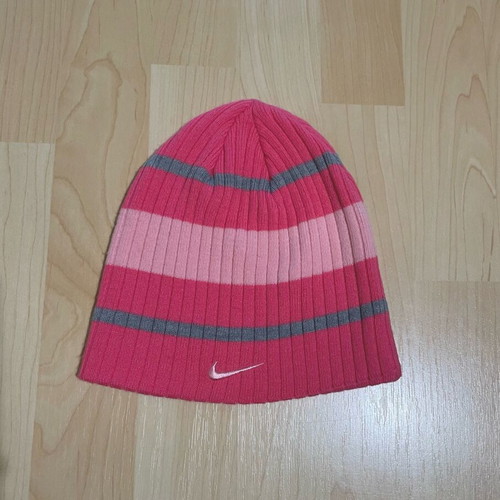 Nike beanie new, gray and pink, one size