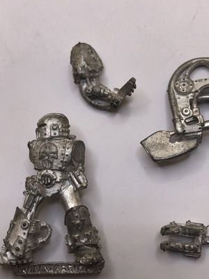 Iron Warriors Warsmith metal Chaos Space Marines Warhammer 40k figure like new