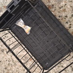 Dish rack with 12 plate slots, new, includes assembly tools