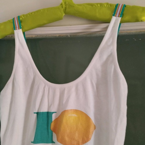 Fornarina tank top with straps, white, size S