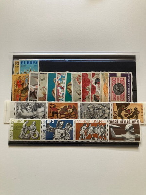 Greek stamp sets new, 8 complete unhinged series