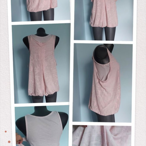 Two-layer tunic used, pink, unisize, casual style