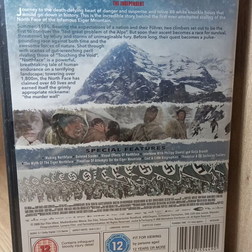 The North Face DVD like new with English subtitles