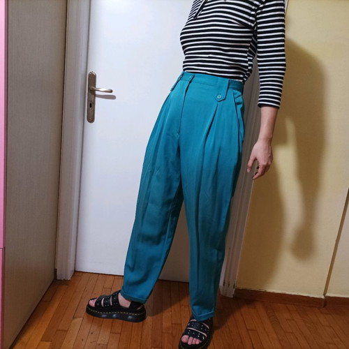Vintage turquoise wool pants like new