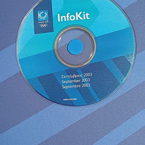 Info Kit September 2003 new, Athens 2004 Olympic Games book and CD