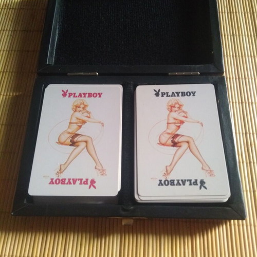 Playboy collectible card case used