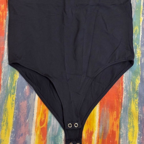 Stradivarius blue bodysuit with heart neckline, like new, size S