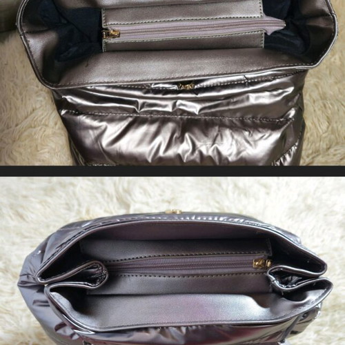 Shoulder bag with iridescent metallic color like new