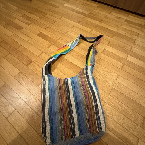 Hippie bag crossbody like new, multicolor, spacious with many pockets