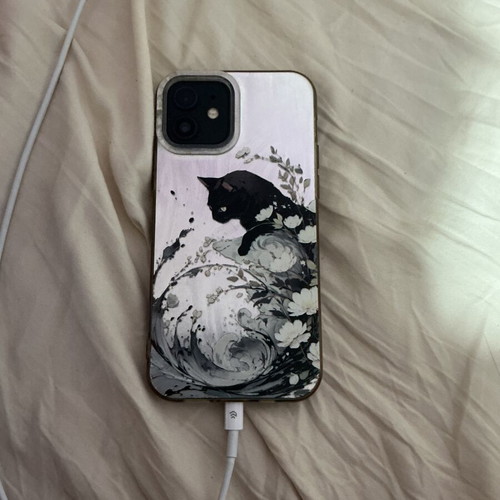 Apple iPhone 12 Mini 128GB black with case and charger