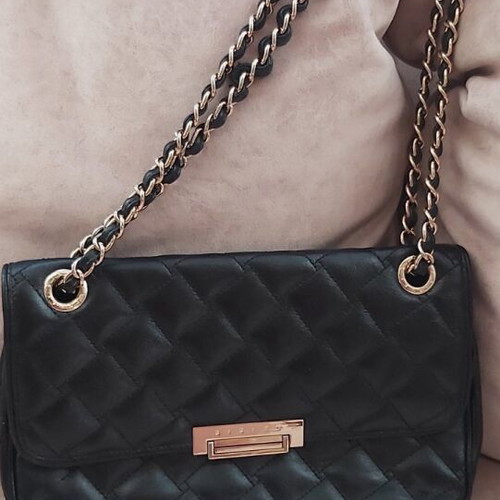 Sisley shoulder bag black PU leather like new