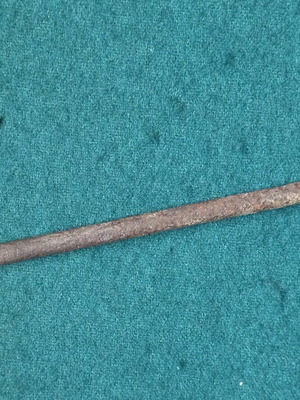 Vintage hook used, length 14.5cm