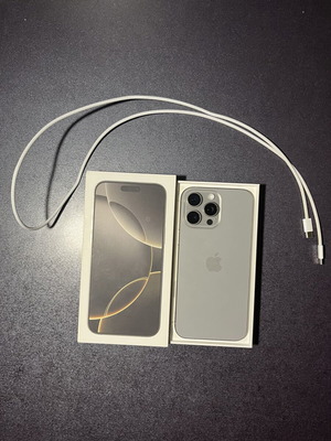 iPhone 16 Pro Max 512GB Titanium like new, 100% battery
