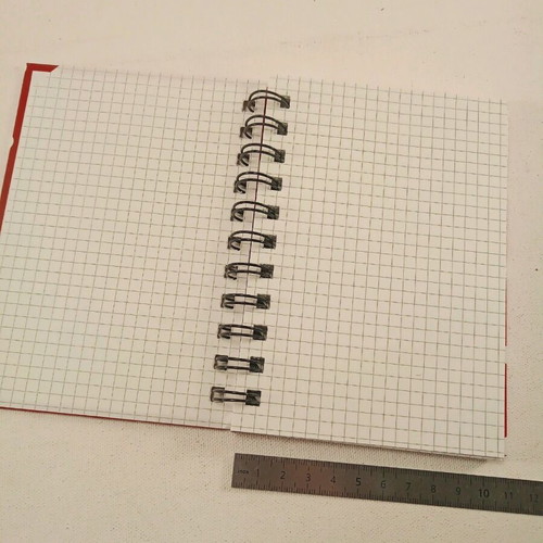 Notebook 16x11 cm squared with spiral side United new