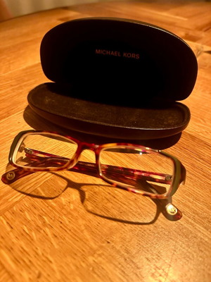 Michael Kors glasses like new, black and orange frame