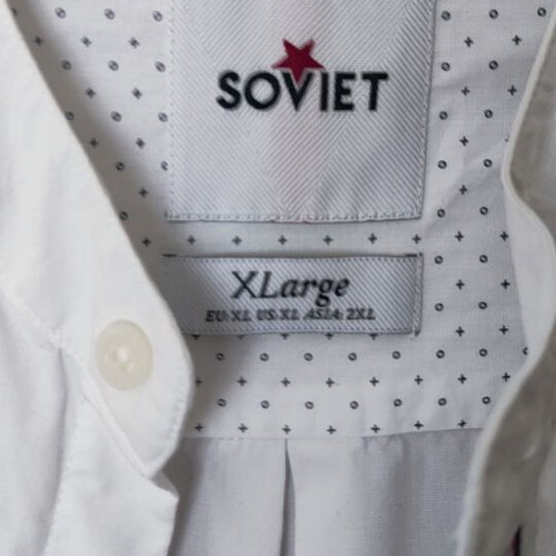 Soviet short sleeve shirt, white, XL