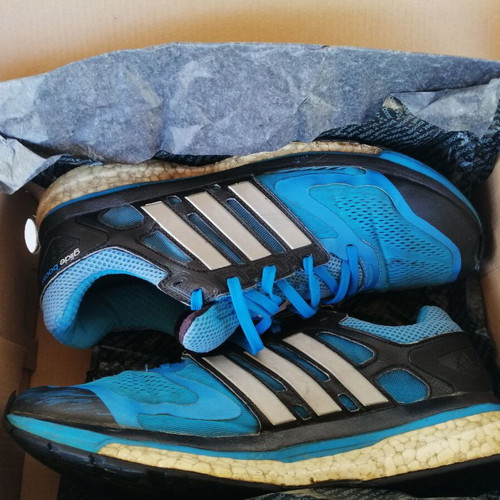 Adidas Supernova Glide 6 used running shoes size 44 2/3 blue