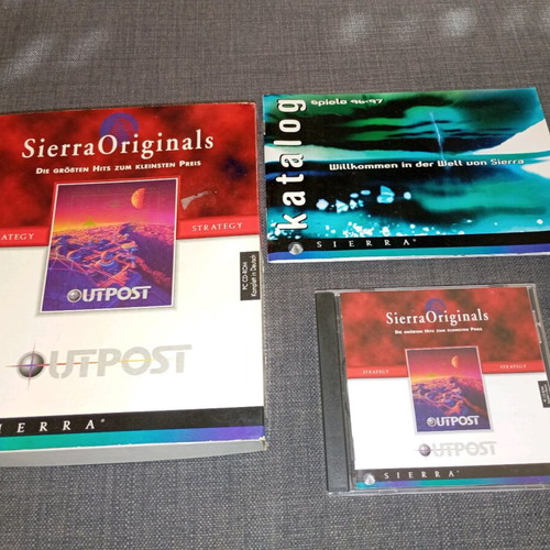 Outpost PC used strategy game Sierra with box and manual