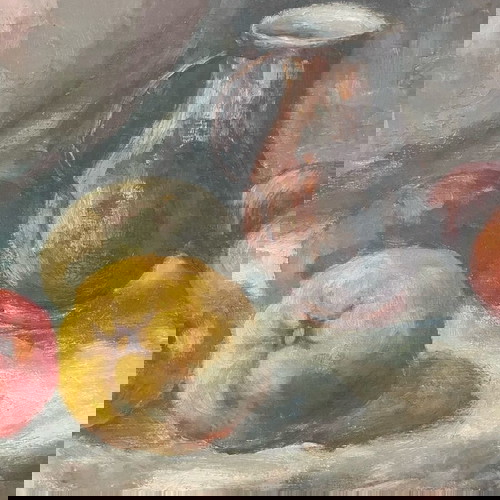 Έργο τέχνης Δ. Λίτσα μεταχειρισμένο, νεκρή φύση σε κορνίζα