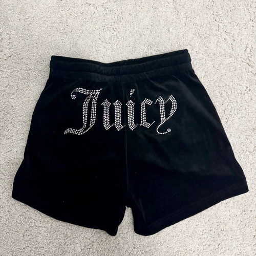 Juicy Couture velvet shorts new, black, small size