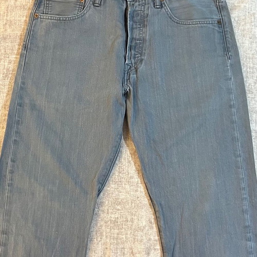 Levi's 501 Mens Jeans Used Size W32 L32 Blue Gray