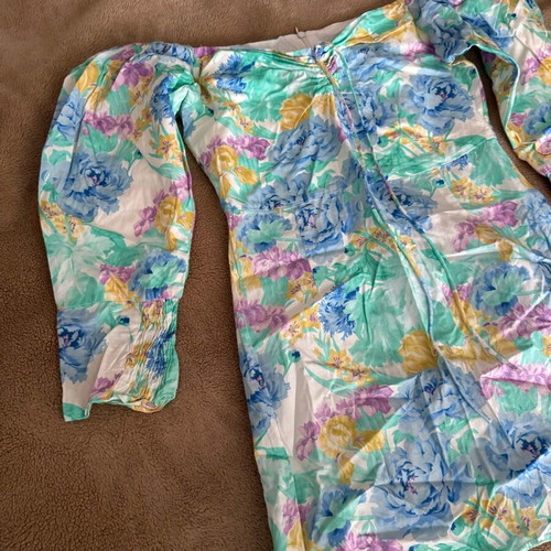 Floral mini dress Zara off shoulder like new, size M