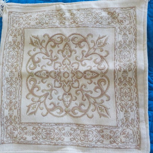 Cushion covers for sofa new, machine embroidery, beige