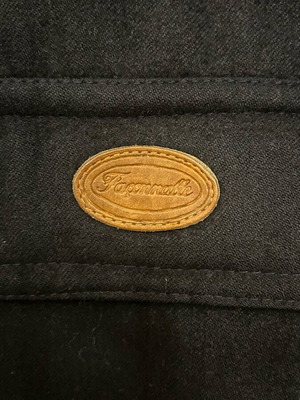 Façonnable Driving Jacket like new, wool with leather details, blue, size M