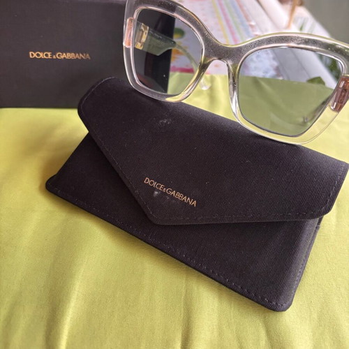 Dolce & Gabbana women's light grey plastic sunglasses like new