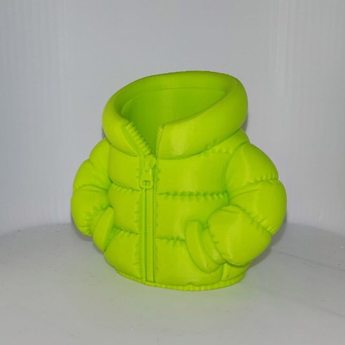 Puffer Jacket Pencil Holder 3D printed made to order