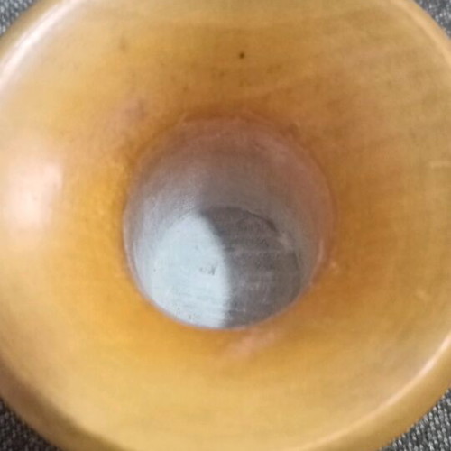 Wooden mortar with pestle height 9 cm like new, vintage item
