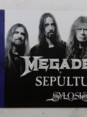 Megadeth Sepultura Sylosis Release Festival συλλεκτικό hard copy εισιτήριο σαν καινούργιο
