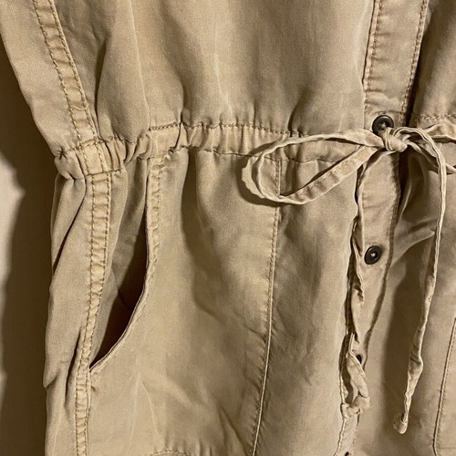 Dress safari style soft thin denim beige H&M like new