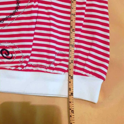 Trax Mini sleeveless striped blouse for girls new, red and white
