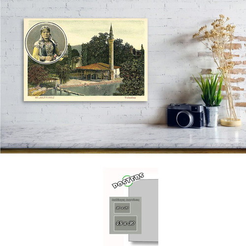 Velestino 19th Century Poster Vintage Thessalia