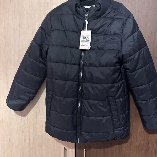 Mothercare black jacket like new with tags 128 cm