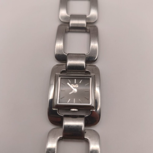 D&G Dolce & Gabbana women's watch bracelet vintage stainless steel used