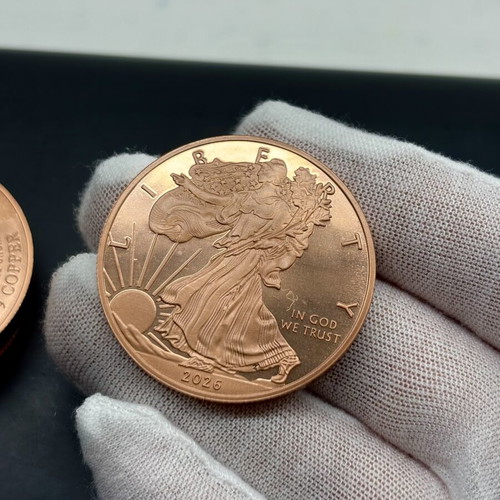 Σετ 5 νομίσματα Walking Liberty USA 999 καθαρός χαλκός σαν καινούργιο