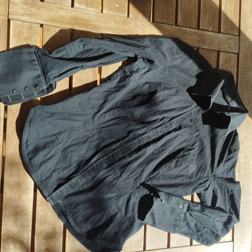 Zara Basic shirt like new, black and gray, classic fit, size L