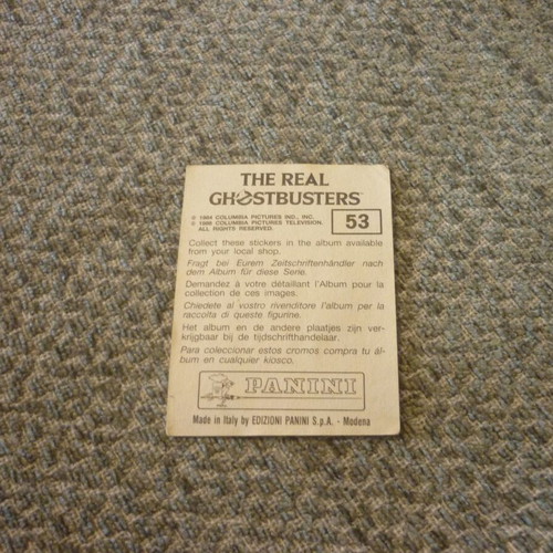 The Real Ghostbusters Panini Sticker Number 53 New