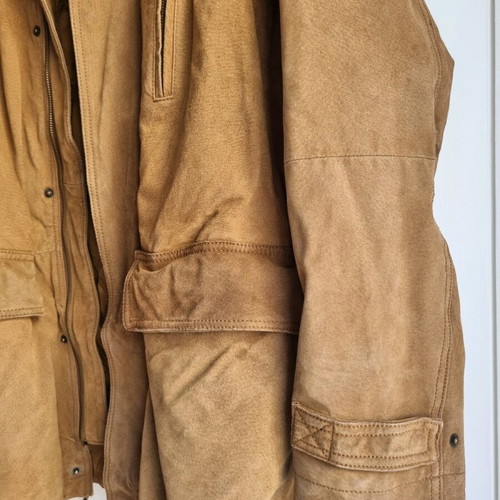Men's leather jacket camel XL like new